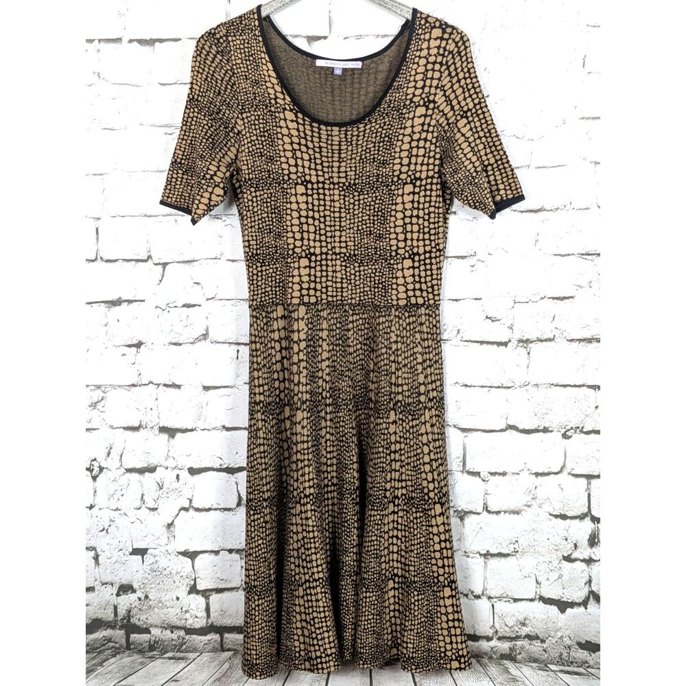 CARMEN MARC VALVO Knit Midi Dress Stretchy Classic Comfort Career Casual XL